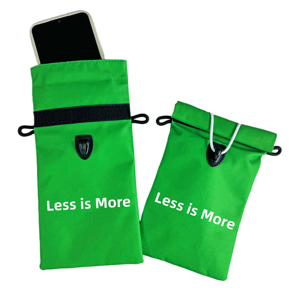 Hide the phone in the cell phone crossbody bag.