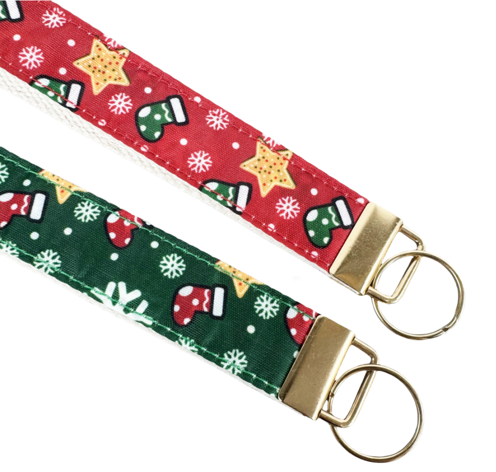 Christmas cute key wristlets