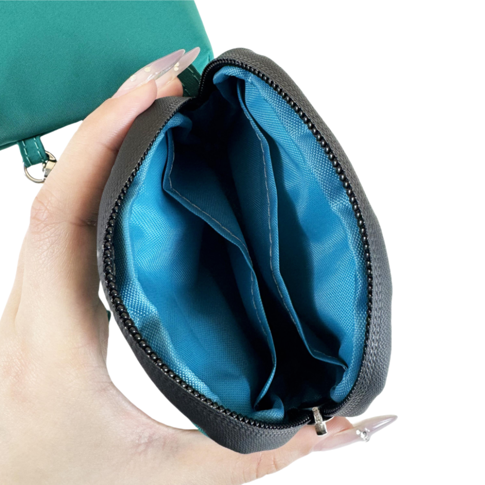 phone bag and coin bag keychain​ dual bag, with customized wristlet keychain​