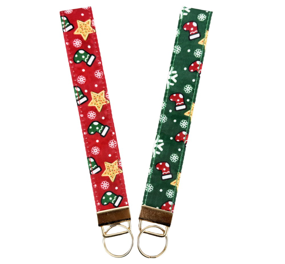 Christmas cute key wristlets