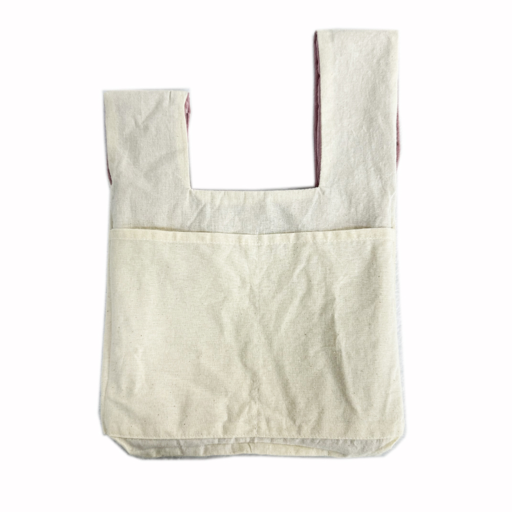 corduroy knot wristlet foldable carry on bag