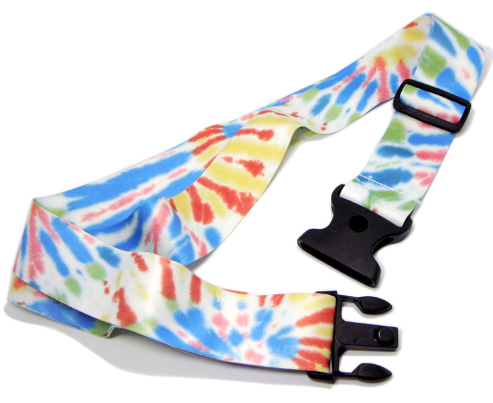 polyester custom luggage straps with printed