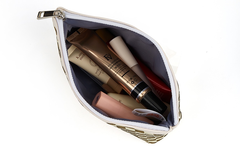 glitter makeup tote bag​