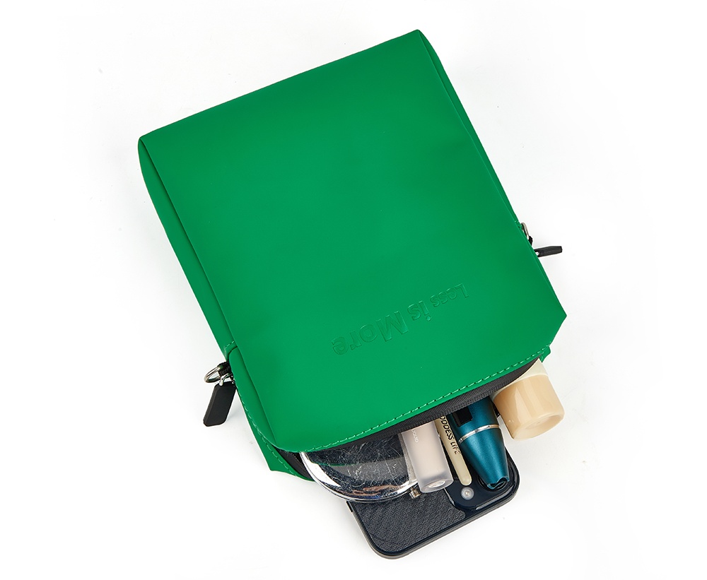 green leather cross body handbag​