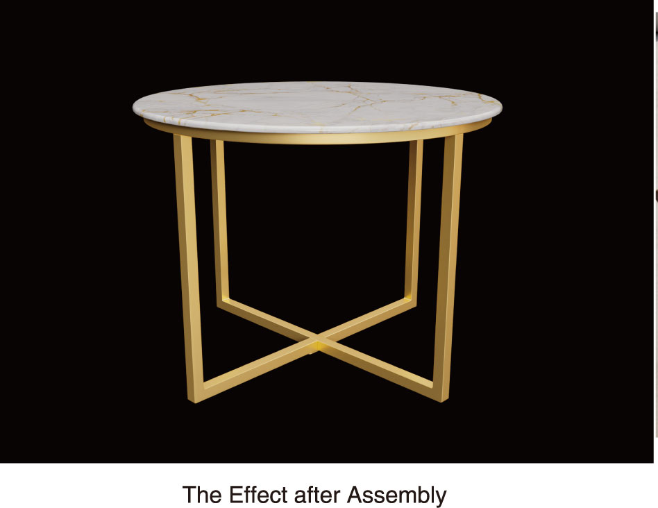 Durable metal table support