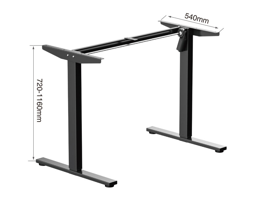Ergonomic electric standing desk base system