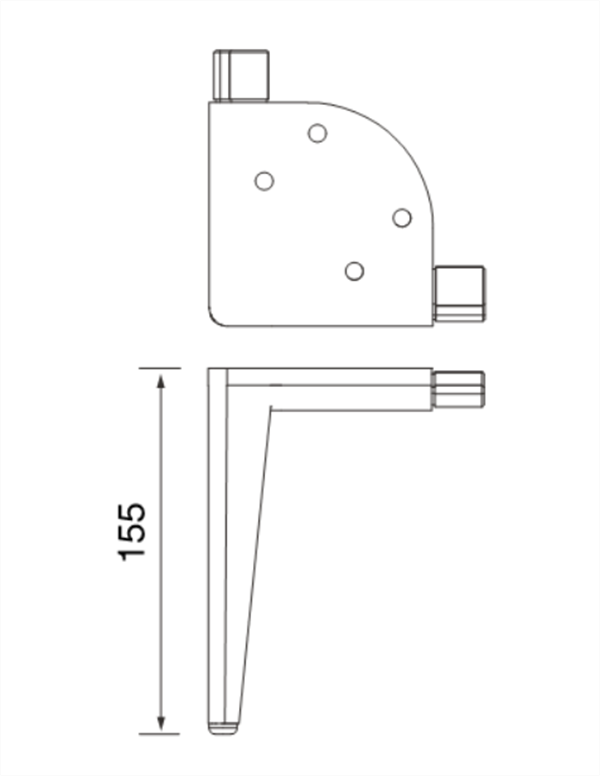 Durable iron legs for furniture