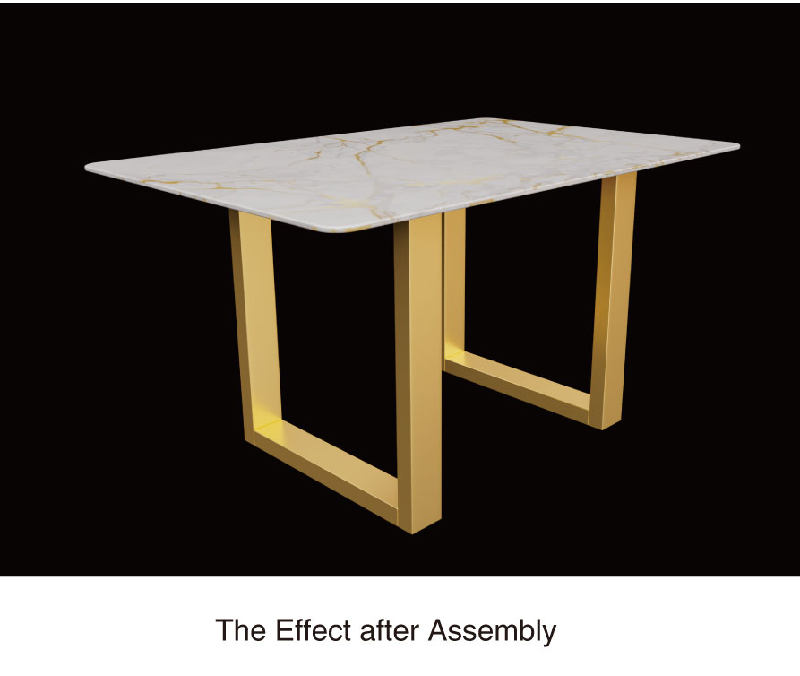 Flat-pack metal table legs for easy assembly
