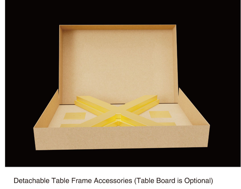Detachable steel cross table base