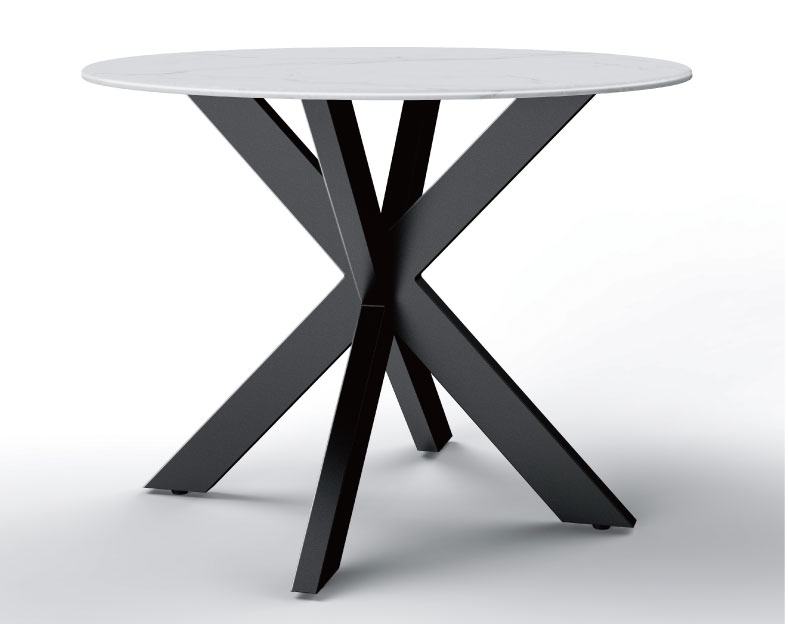 Cross base table frame factory