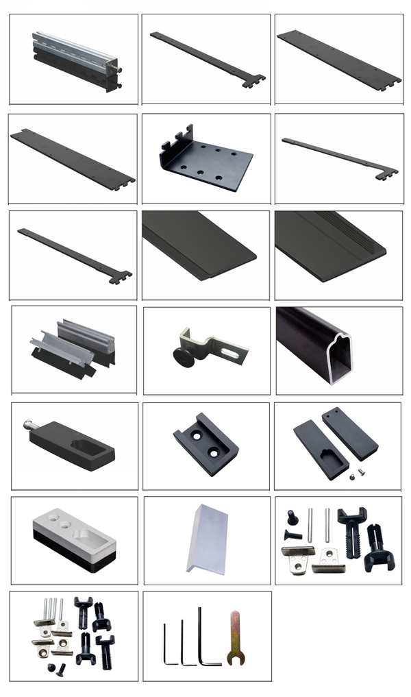 Heavy-duty cloakroom hooks and rails