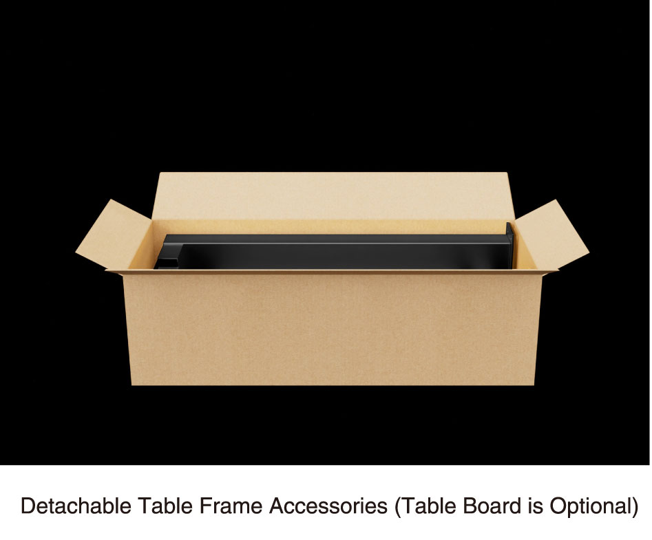 Heavy-duty metal table support