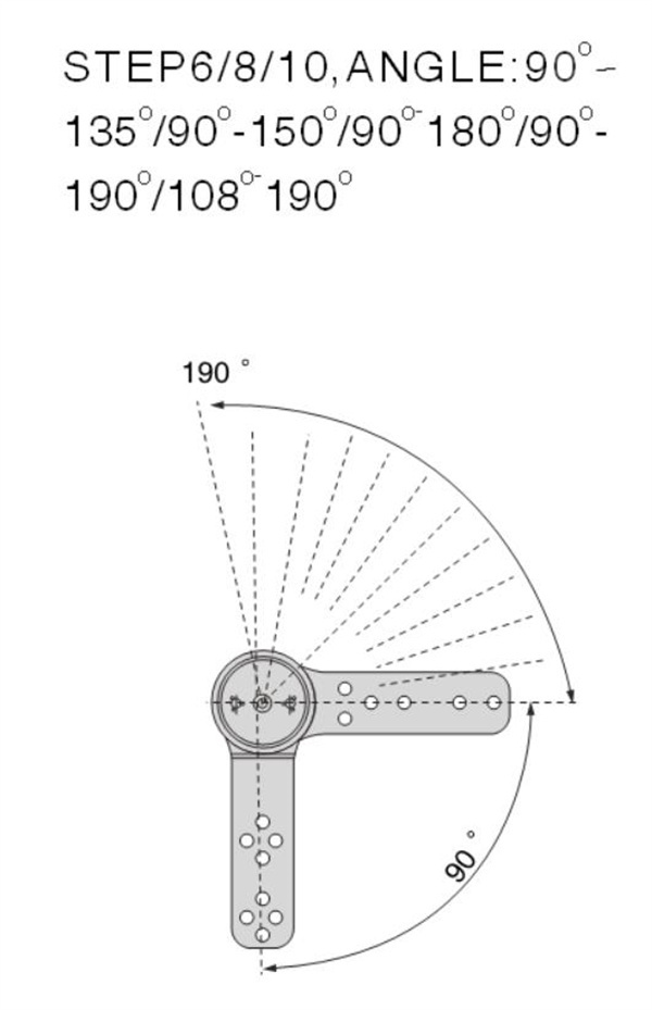 Metal hinge for sofa headrest mechanism