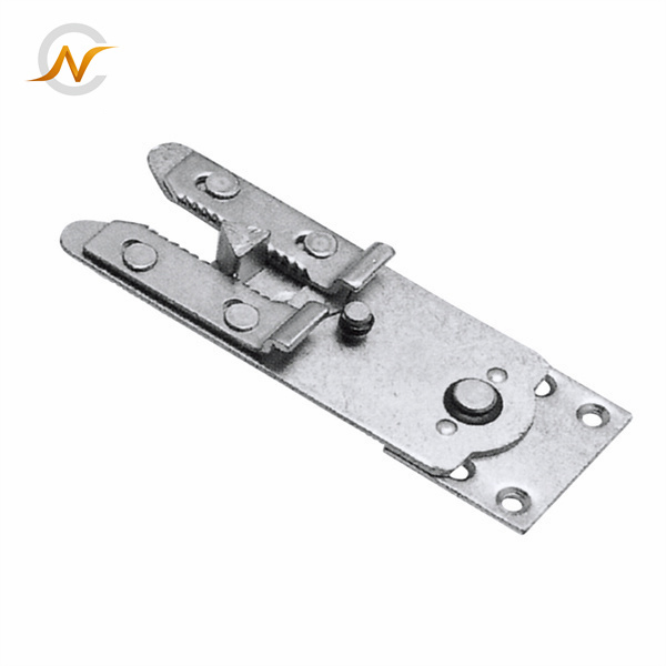 Metal interlocking hinge for sofa frame