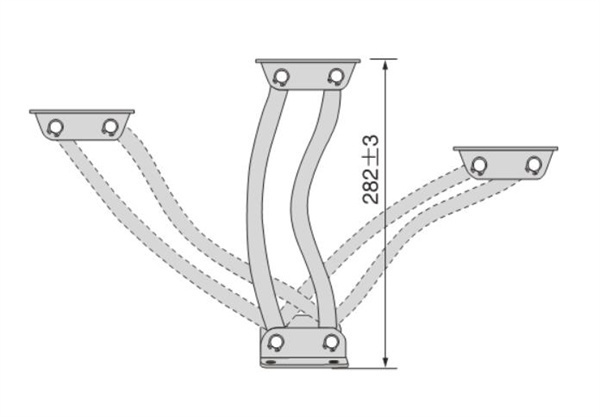 Durable iron sofa hinge hardware