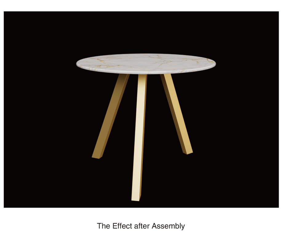 Modern minimalist coffee table frame