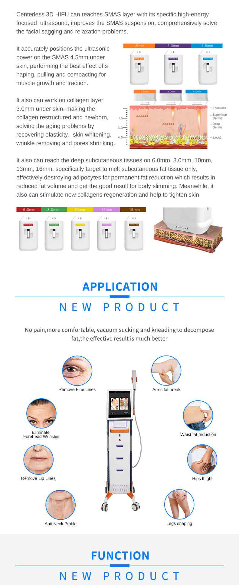 4d Hifu Face Lifting Machine