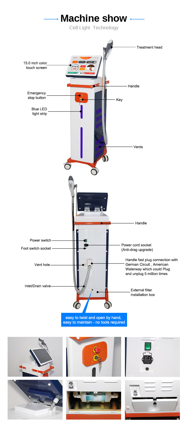 IPL Laser Hair Removal Machine