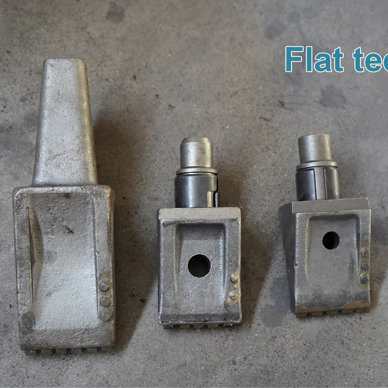 Limta flat teeth for rotary drilling tools