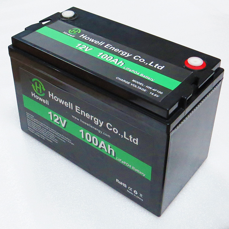 Lithium LiFePO4 battery pack 12V 100Ah factory