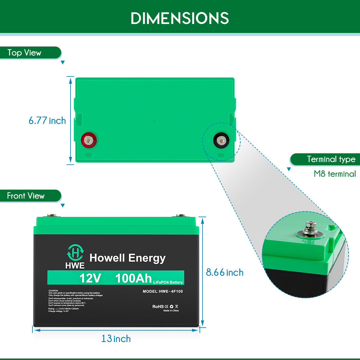 12V 100Ah Lithium ion Lifepo4 Battery manufacturer