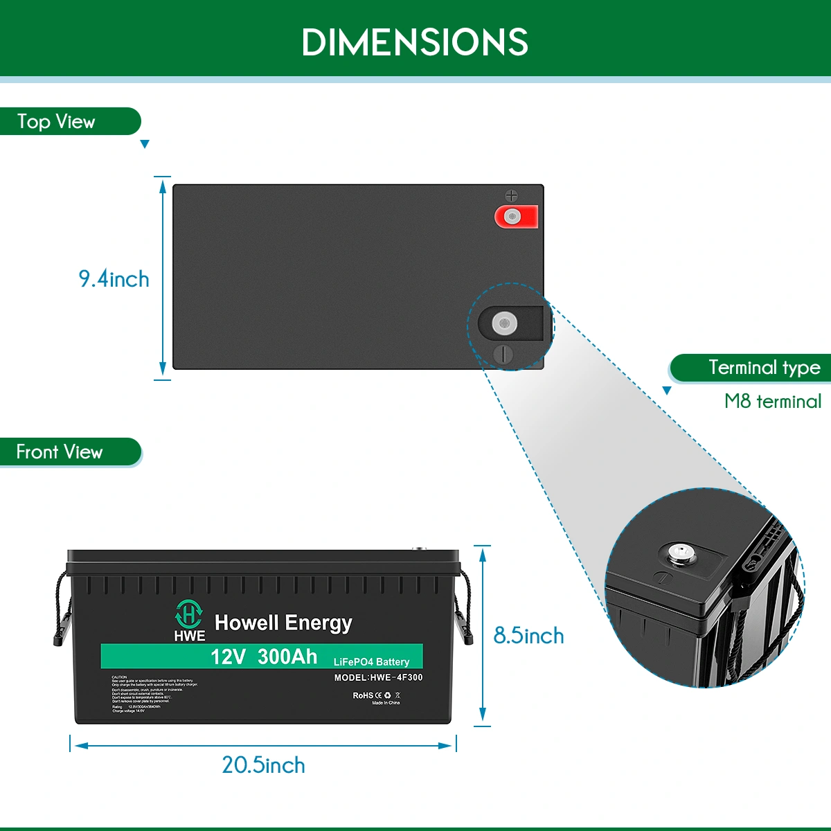 lifepo4 battery pack 12V 300Ah manufacturer
