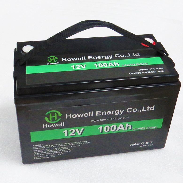 Lithium LiFePO4 battery pack 12V 100Ah factory