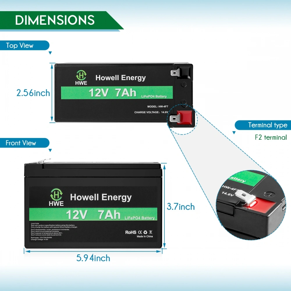 12V 7Ah lithium iron phosphate battery pack manufacturer