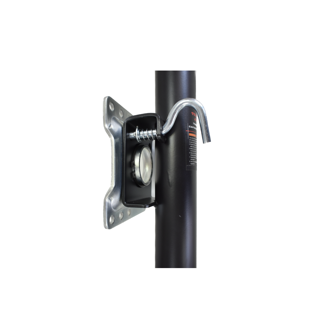 LF932-2015B bracket mount swivel and spring loaded pull pin detail