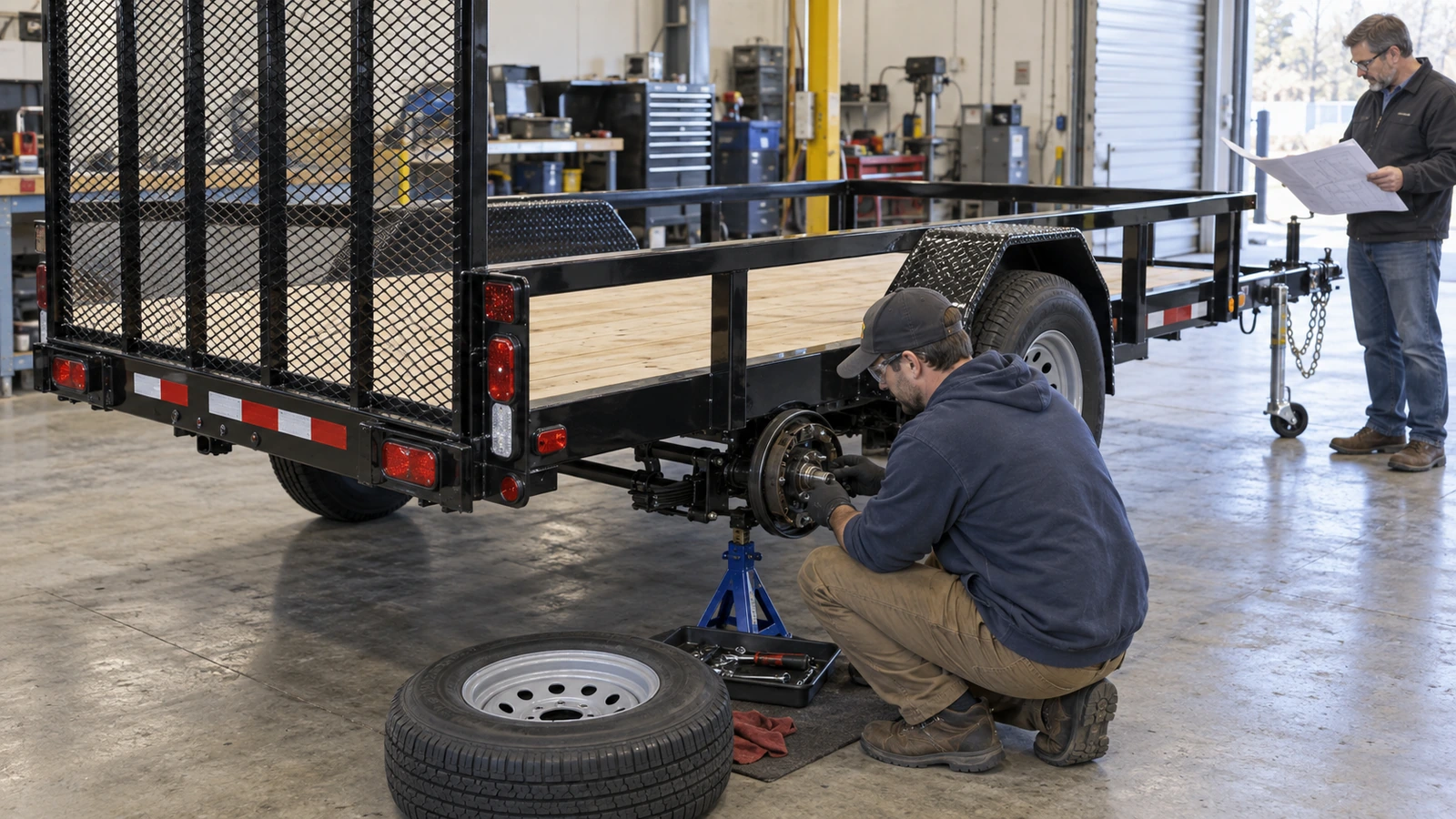 FMVSS-related component integration in trailer manufacturing