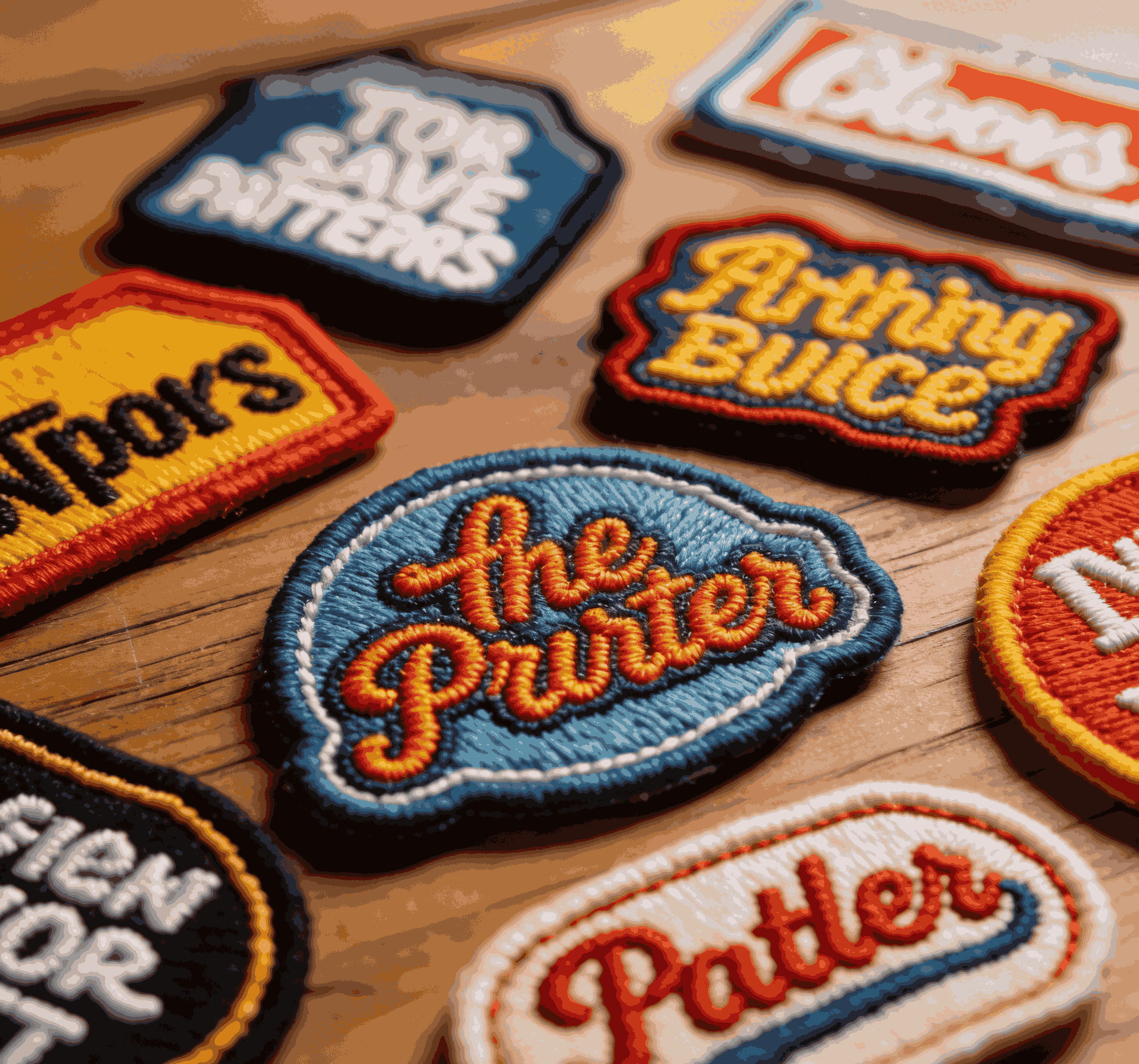 embroidered patches sew on Slogans & Phrases