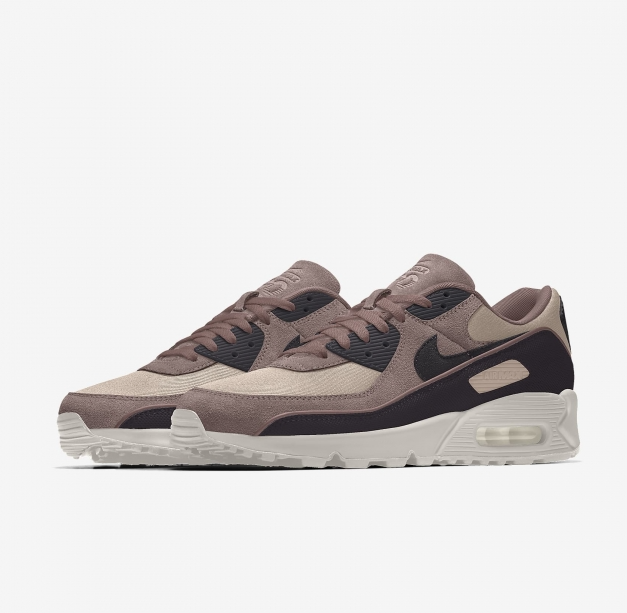 The Nike By You platform lets customers personalize Air Max logos with color gradients , geometric patterns , or text engravings