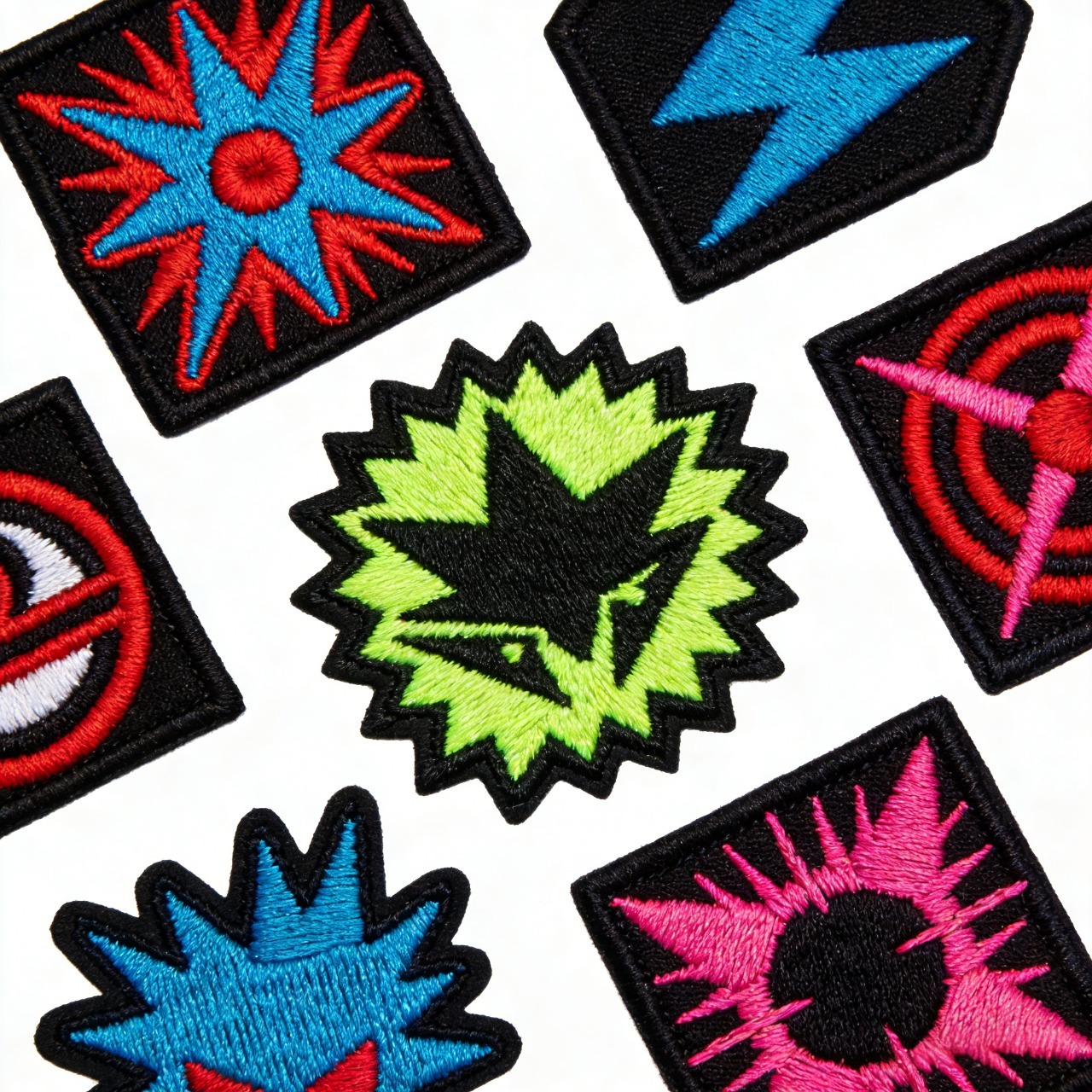 Bold and exaggerated color matching patch