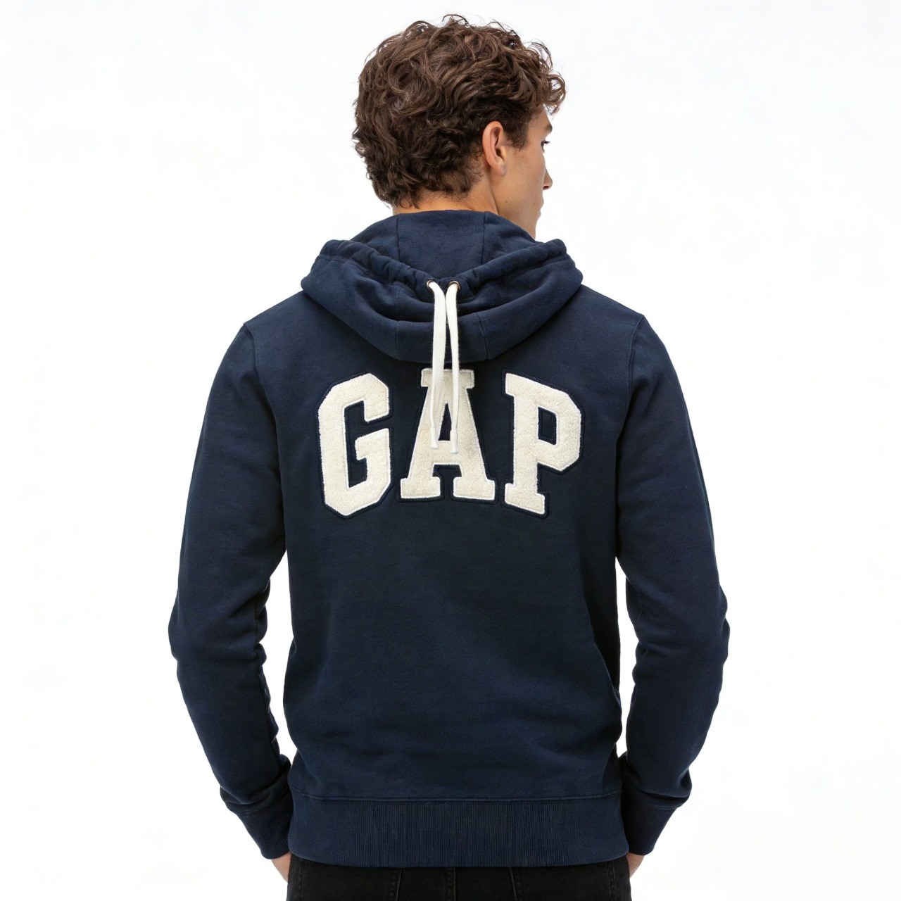  Gap Logo Word Patch Basic Hoodie