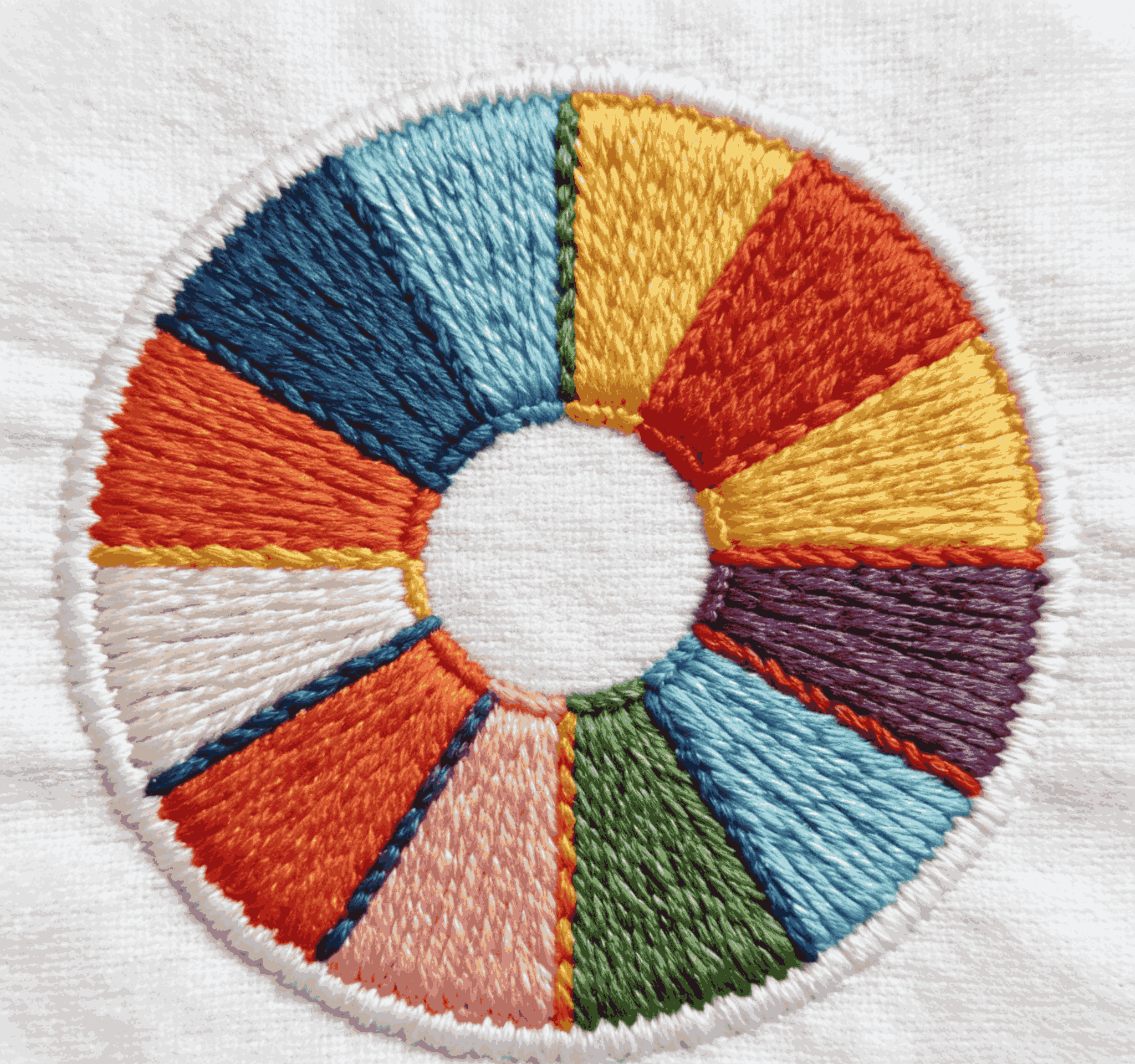 Basic Geometric Shapes embroidered patches sew on