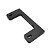 This product is a sleek and durable matte black anodized aluminum item. It's perfect for adding a touch of sophistication to any space.