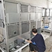 large cabinet with doors