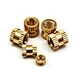 Brass embedded nuts offer excellent corrosion resistance and conductivity for electronics and automotive applications. Ideal for injection molding integration with high pull-out strength. Request a quote.