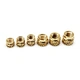 Factory Hot Sale M1.6 M2 M3 M4 M5 M6 M8 Brass C3604 Heat Set Threaded Inserts for Plastic.