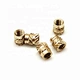 Enhance plastic assemblies with high-quality heat stake inserts. Our precision brass inserts provide superior pull-out strength and torque resistance, perfect for injection molding and 3D printing projects.