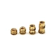 High Quality M2 M2.5 M3 M4 M5 M6 Brass Double Twill Knurled Nut Hot Melt Threaded Brass Inserts for Plastic.