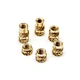 M1.6 M2 M3 M4 M5 M6 Ultrasonic Brass Knurled Nut Heat Staking Threaded Inserts for Plastic Injection Molding.