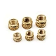M2 M3 M4 M5 M6 M8 Heat Set Insert Brass Nut Knurled Threaded Inserts Nuts for Injection Molding.