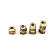 Hot Sale M1.4 M1.6 M2 M3 M4 M5 M6 Brass C3604 Knurled Nut Heat Set Threaded Insert for 3D Printing.