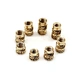 M2 M3 M4 M5 M6 M8 Brass C3604 Knurled Female Nut Threaded Heat Set Insert for Plastic.