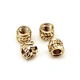 Durable knurled brass nuts for easy manual fastening. Ideal for electronics, instruments, and decorative applications. Non-corrosive, conductive, aesthetic. Request a quote today.