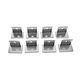 Durable L-shaped mounting brackets provide robust structural support for shelves, furniture, and machinery. Request a quote today.