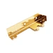 ISO triple-certified gold anodized aluminum: 20μm coating (ISO 7599), 2000hr UV stability (ISO 4892), ΔE≤1.5 color precision (ISO 7724) for luxury/architectural applications.