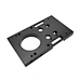 black anodized aluminum part