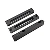 ISO-certified gloss black powder coat guarantees 85+ GU gloss (ISO 2813), C5 corrosion resistance (ISO 12944), and 5B adhesion (ISO 2409) for automotive/architectural components.